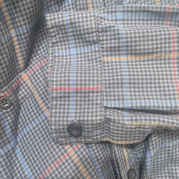 Patagonia New Belgium men's XL Organic Cotton long sleeve button-down Blue plaid - Picture 7 of 9
